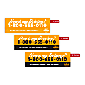 Custom Printed Outdoor Weatherproof 1-, 2- Or 3-Color Labels And Stickers, 2" x 6" Rectangle, Box Of 250 Labels