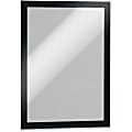DURABLE® DURAFRAME® Self-Adhesive Magnetic Letter Sign Holder - Horizontal or Vertical, 9.5" x 12" Frame Size - Holds 8.5" x 11" Insert, 2 -Pack, Black