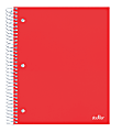 Office Depot® Brand Stellar Poly Notebook, 8-1/2" x 11", 3 Subject, College Ruled, 150 Sheets, Red 1 thumbnail image