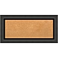 Amanti Art Cork Bulletin Board, 35" x 17", Natural, Tuxedo Black Polystyrene Frame 1 thumbnail image