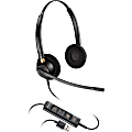 Plantronics Corded Headset with USB Connection - Stereo - USB - Wired - Over-the-head - Binaural - Supra-aural - Noise Canceling 1 thumbnail image