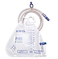 Medline Urology Drainage Bags, Side-Tap Port, 2,000 mL, Clear, Pack Of 20 Bags 1 thumbnail image