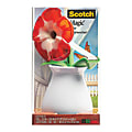 Scotch® Magic™ Tape Dispenser, With 3/4" x 350" Tape Roll, Red Flower Design