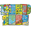 Eureka School Dr. Seuss Die-Cut Poster Set, 17" x 12", Set Of 10 Posters