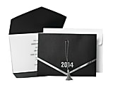 Great Papers! Graduation Invitation Kit, 5 1/2" x 7 3/4", 2014 Grad Hat Jacket, Black/Silver/White, Pack Of 20
