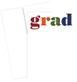 Great Papers! Graduation Invitation Kit, 5 1/2" x 7 3/4", Colorful Grad, Multicolor, Pack Of 25