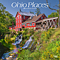 2024 BrownTrout Monthly Square Wall Calendar, 12" x 12", Ohio Places, January to December