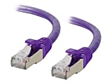 C2G 5ft Cat6 Ethernet Cable - Snagless Shielded (STP) - Purple - Patch cable - RJ-45 (M) to RJ-45 (M) - 1.52 m - screened shielded twisted pair (SSTP) - CAT 6 - molded, snagless, stranded - purple 1 thumbnail image