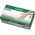 Medline Powder-free Stretch Vinyl Exam Gloves - Small Size - Vinyl - Cream - Stretchable, Powder-free, Latex-free, Non-sterile, Beaded Cuff - For Multipurpose - 150 / Box - 9.50" Glove Length