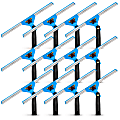 Gritt Commercial Swivel Window Squeegees With Quick Release, 14", Blue/Silver/Black, Pack Of 12 Squeegees 1 thumbnail image