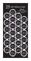 Great Papers! Grad Foil Seals, 1", Class Of 2014, Black/Silver, Pack Of 50
