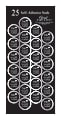 Great Papers! Grad Foil Seals, 1", Two Thousand Fourteen, Black/Silver, Pack Of 50