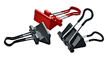 Office Depot® Brand Soft-Grip Medium Binder Clips, 1 1/4", 5/8" Capacity, Assorted Colors, Pack Of 12 1 thumbnail image