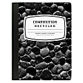 New Leaf® 40% Recycled Fashion Composition Book, 7 1/2" x 9 3/4", College Ruled, 100 Sheets, Black 1 thumbnail image