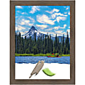 Amanti Art Hardwood Mocha Picture Frame, 21" x 27", Matted For 18" x 24"