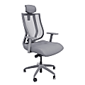 VARI Ergonomic Nylon High-Back Task Chair With Headrest, Gray 1 thumbnail image