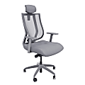 VARI Ergonomic Nylon High-Back Task Chair With Headrest, Gray