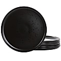 Studio 3B Modern Coupe 6-Piece Round Stoneware Dinner Plate Set, 10-1/2” x 10-1/2” x 1-1/2”, Pepper Black 1 thumbnail image