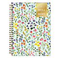 2024-2025 Day Designer Weekly/Monthly Planning Calendar, 5-7/8" x 8-5/8", Flower Field Mint, July To June, 144879