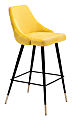 Zuo Modern Piccolo Bar Chair, Yellow
