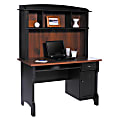 Realspace® Shore Mini Solutions Computer Desk With Hutch, Antique Black