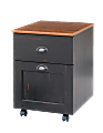Realspace® Shore Mini Solutions 19-1/2"D Vertical 2-Drawer Rolling Pedestal File Cabinet, Antique Black 1 thumbnail image