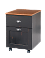 Realspace® Shore Mini Solutions 19-1/2"D Vertical 2-Drawer Rolling Pedestal File Cabinet, Antique Black