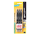 uni-ball® Signo Gel 207™ Retractable Gel Pens, Micro Point, 0.5 mm, Black Barrel, Black Ink, Pack Of 3
