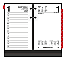 AT-A-GLANCE® V3 Daily Desk Calendar Refill With Monthly Tabs, 3-1/2" x 6", January To December 2020, E717T50
