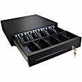 Adesso 16" POS Cash Drawer With Removable Cash Tray - 5 Bill - 8 Coin - 1 Media Slot - 3 Lock Position - Serial Port - Steel - 3.9" Height x 16" Width x 16" Depth