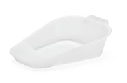 Medline Fracture Bedpans, Standard, 1"H x 9"W x 12"D, Clear, Pack Of 24 1 thumbnail image