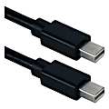 QVS 3-Meter Mini DisplayPort UltraHD 4K Black Cable