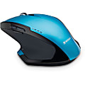 Verbatim® Wireless USB Desktop 8-Button Deluxe Blue LED Mouse, Blue 1 thumbnail image