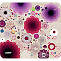 Allsop NatureSmart Image Mousepad - Retro Floral - (30594) - Retro Floral - 0.10" x 8.50" Dimension - Natural Rubber, Latex - Anti-skid
