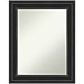 Amanti Art Non-Beveled Rectangle Framed Bathroom Wall Mirror, 29-1/2" x 23-1/2", Ridge Black 1 thumbnail image