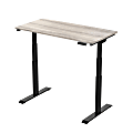 FlexiSpot E8 Electric 48"W Height-Adjustable Standing Desk, White Wood Grain/Black 1 thumbnail image