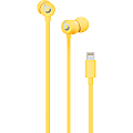 Apple urBeats3 Earphones with Lightning Connector - Yellow - Stereo - Lightning Connector - Wired - Earbud - Binaural - In-ear - Yellow