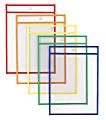 Office Depot® Brand Reusable Dry-Erase Pockets, 9" x 12", Clear/Assorted, Pack Of 5 Pockets 1 thumbnail image