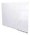 Ghent Aria Low-Profile Magnetic Glass Unframed Dry-Erase Whiteboard, 48" x 60", White
