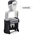 Trodat Professional Numberer - Number Stamp - 0.38" Impression Width x 1.63" Impression Length - 6 Bands - Black - 1 Each 1 thumbnail image