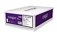 Cougar® Digital Printing Paper, Tabloid Extra Size (18" x 12"), 98 (U.S.) Brightness, 80 Lb Cover (216 gsm), FSC® Certified, Case Of 500 Sheets