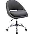 NuSparc Resimercial Lounge/Task Chair - Neutral Gray Seat Color - Fabric Seat Material - Low Back - 5-star Base - Gray - 1 Each 1 thumbnail image