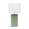 Lalia Home Lexington Table Lamp, 21"H, White/Sage Green