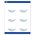 Avery® Printable Labels With Sure Feed® Technology, S00-EV1, Round, 3", Matte White With Preprinted Blue Waves Design, Pack Of 60 1 thumbnail image