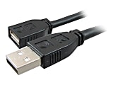 Comprehensive Pro AV/IT Active USB A Male to Female 25ft - Matte Black 1 thumbnail image