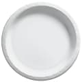 Amscan Round Paper Plates, Frosty White, 10”, 50 Plates Per Pack, Case Of 2 Packs 1 thumbnail image