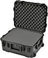 SKB Cases iSeries Protective Case With Cubed Foam And Wheels, 19" x 14-3/8" x 8", Black