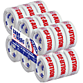 Tape Logic® Caution - If Seal Is Broken Preprinted Carton Sealing Tape, 3" Core, 2" x 110 Yd., Red/White, Case Of 18 1 thumbnail image