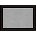 Amanti Art Magnetic Bulletin Board, Steel/Aluminum, 42" x 30", Portico Espresso Wood Frame