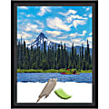 Amanti Art Lucie Black Wood Picture Frame, 12" x 15", Matted For 11" x 14"